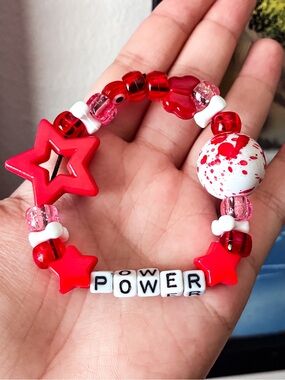 Chainsaw Man: Power Inspired Kandi Bracelet